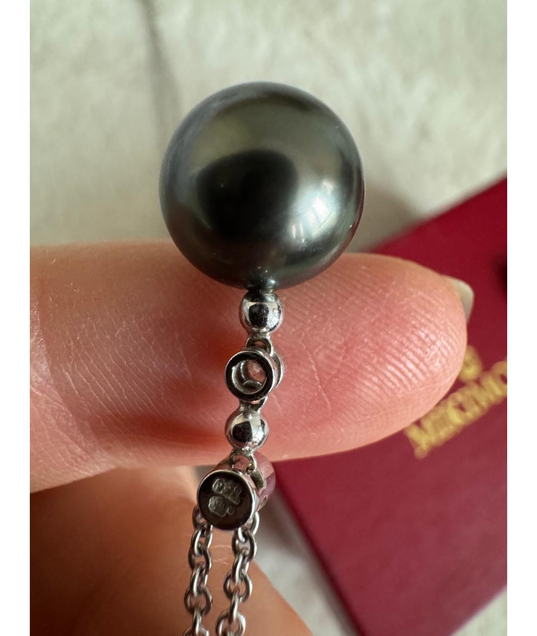 Mikimoto Черное колье из белого золота, фото 3