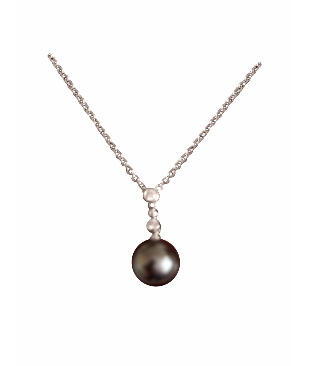 Mikimoto Черное колье из белого золота, фото 1