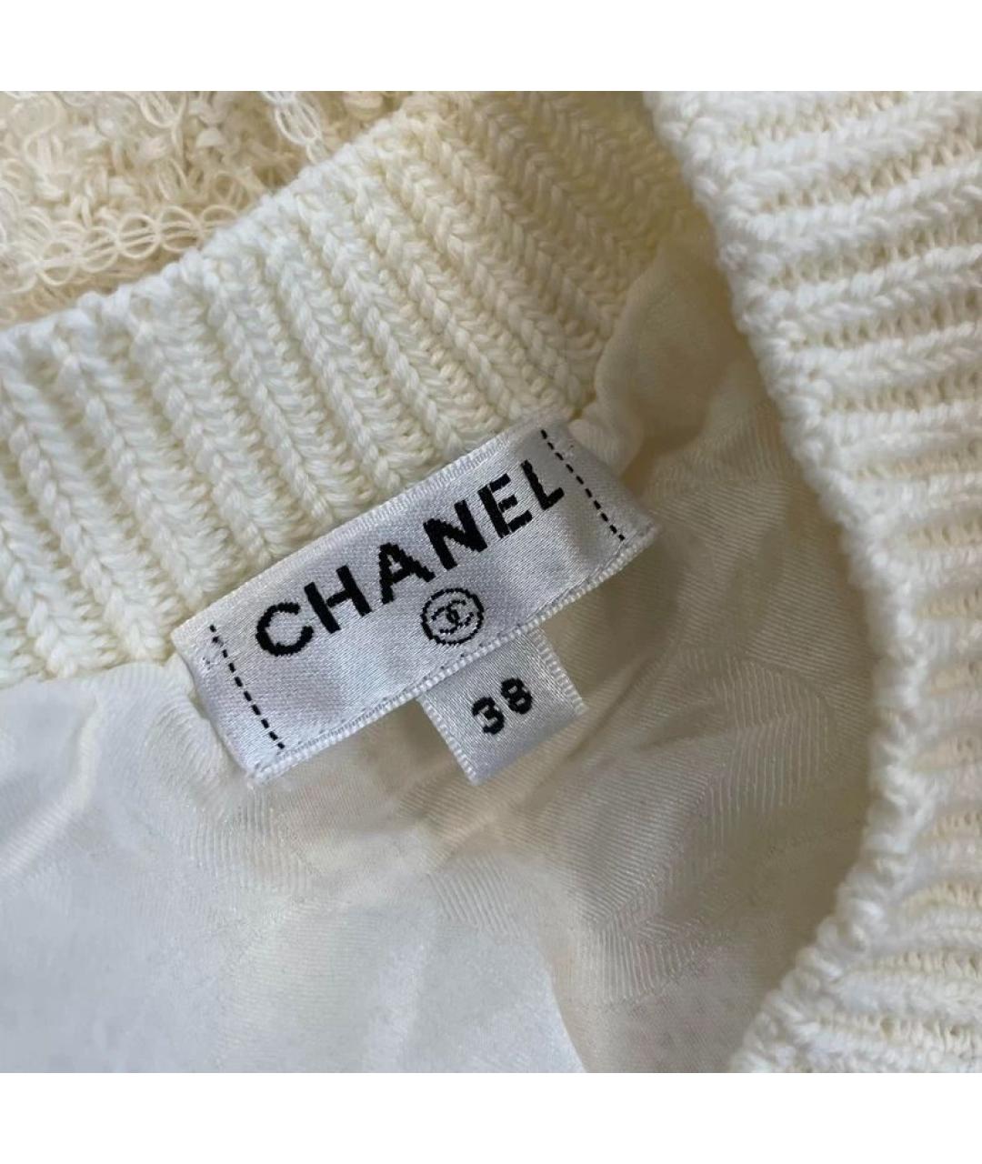 CHANEL Белая хлопковая жилетка, фото 4