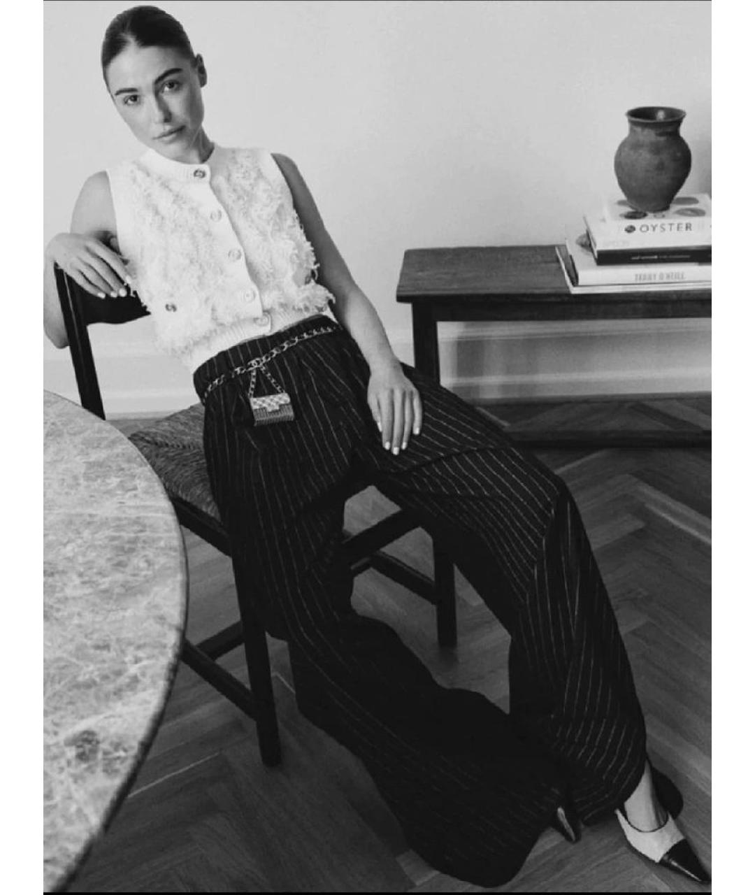 CHANEL Белая хлопковая жилетка, фото 8