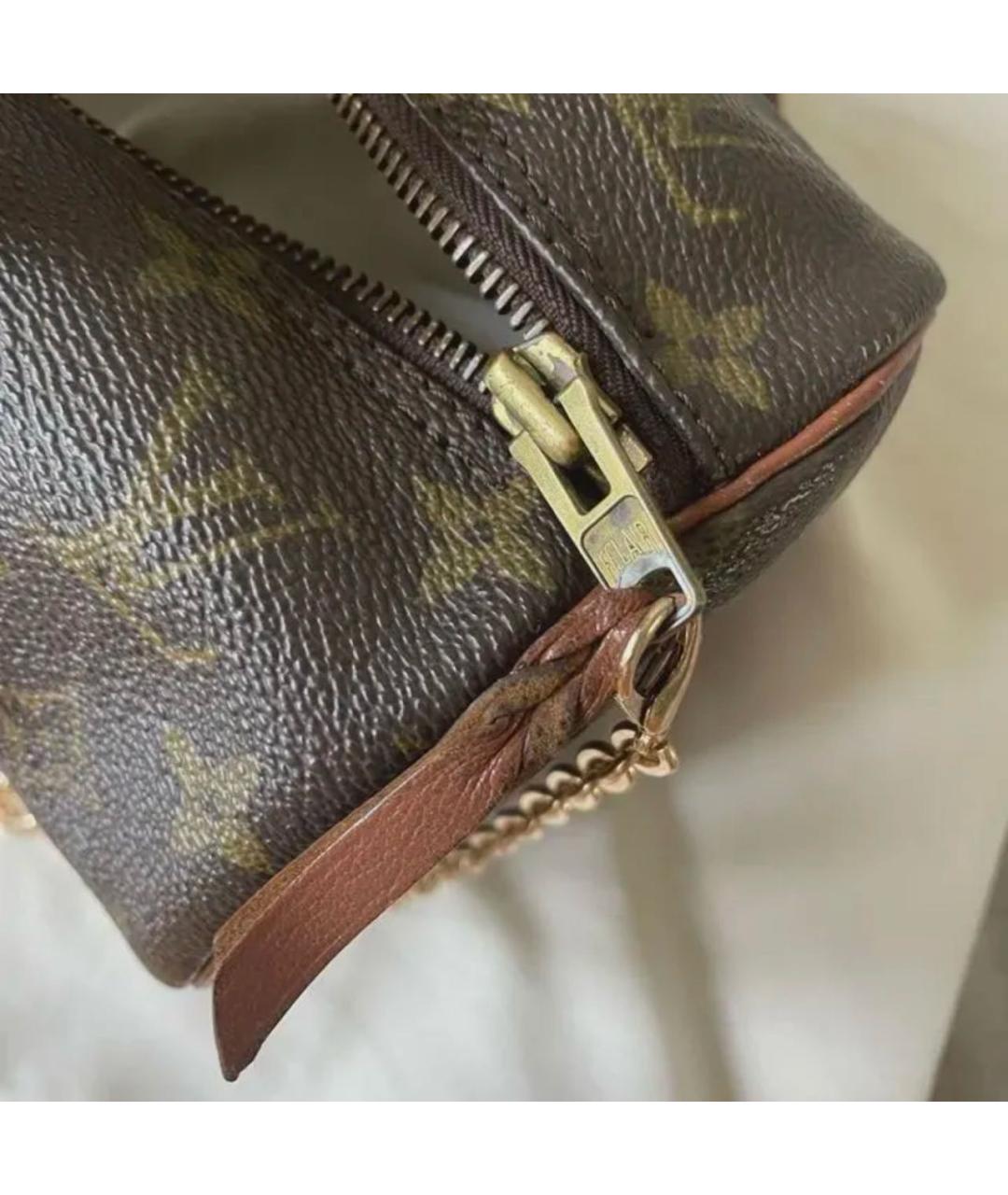 LOUIS VUITTON Коричневая сумка с короткими ручками, фото 3