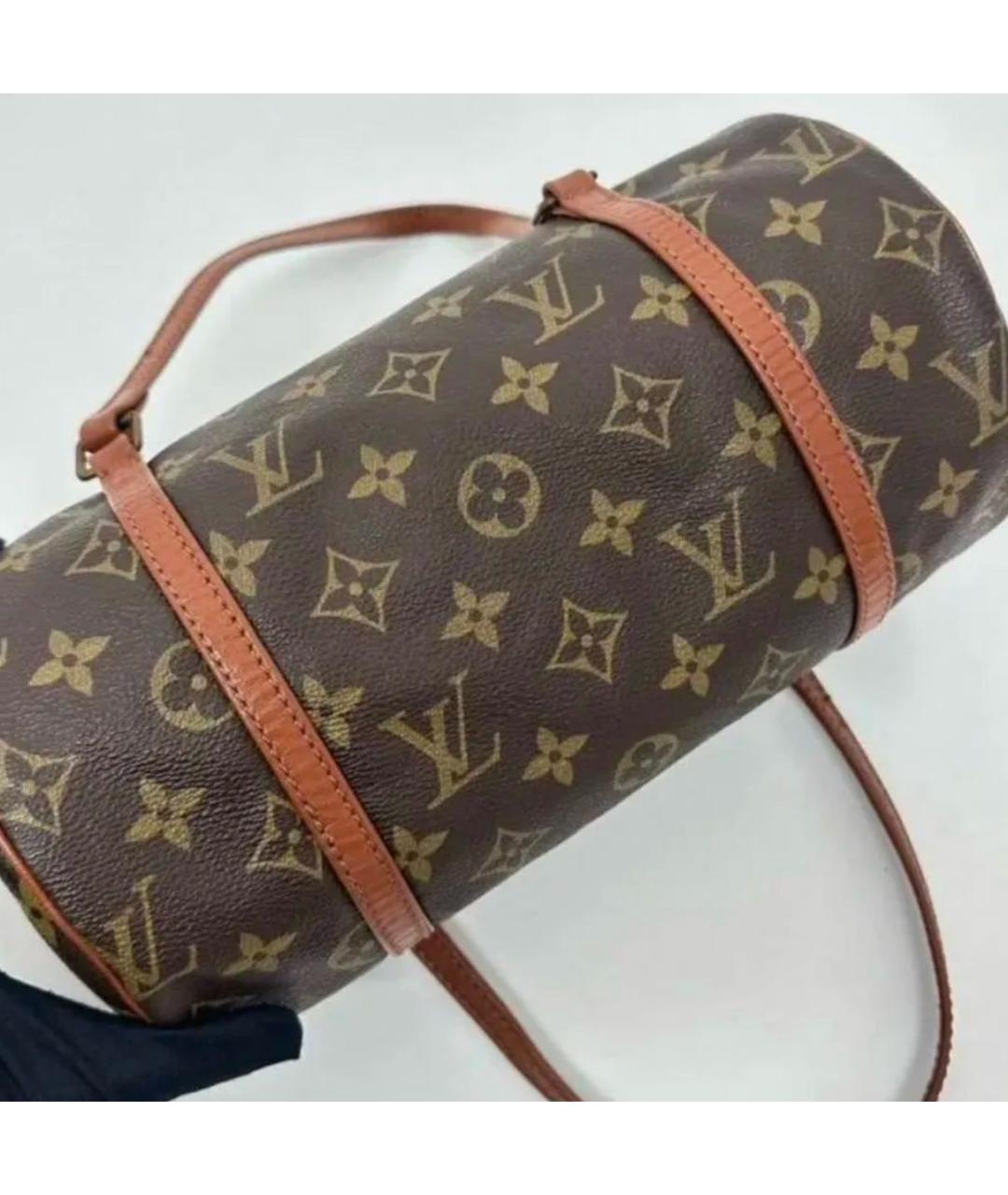 LOUIS VUITTON Коричневая сумка с короткими ручками, фото 2