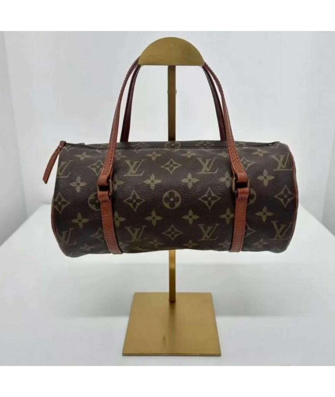 LOUIS VUITTON Коричневая сумка с короткими ручками, фото 6