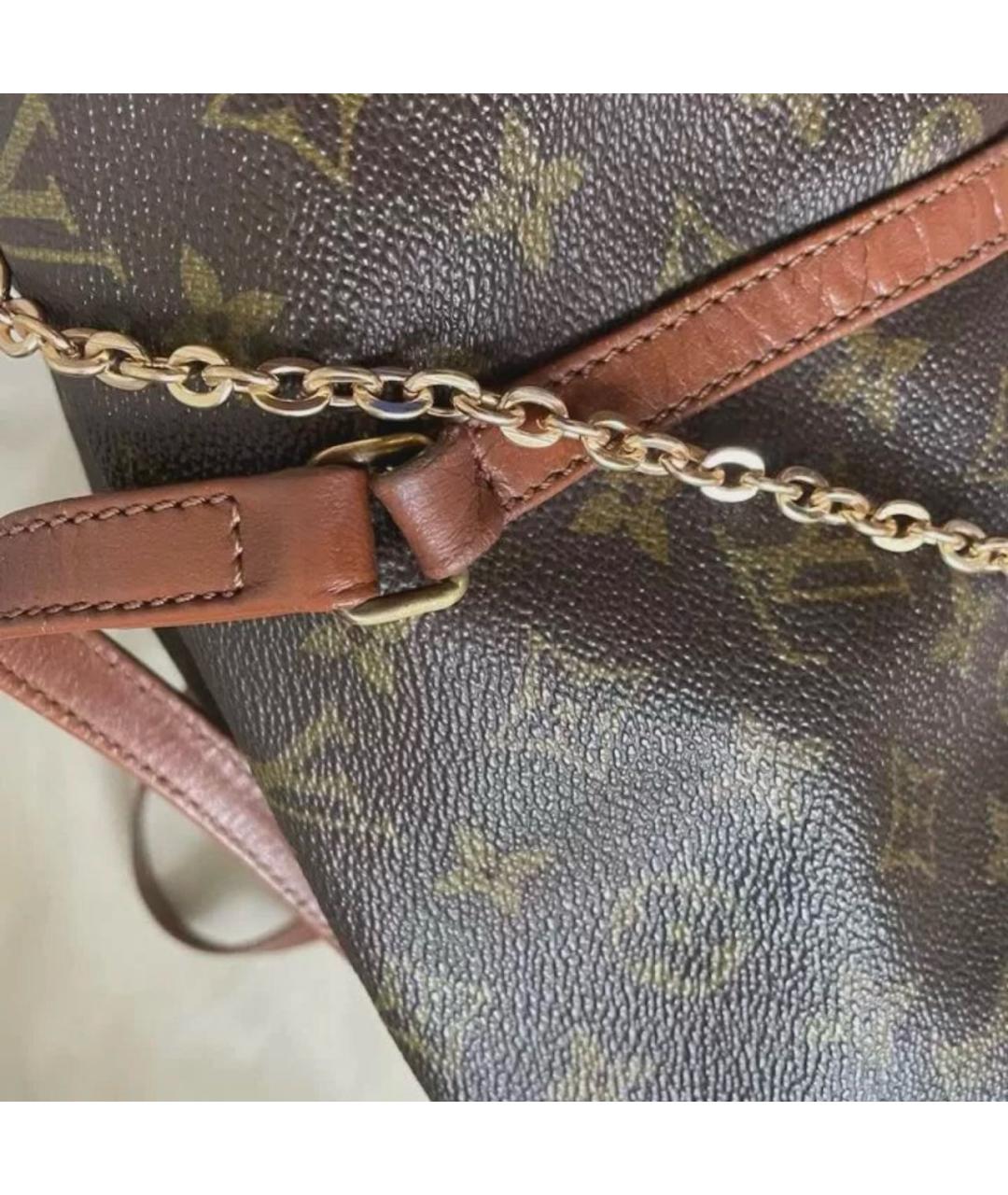 LOUIS VUITTON Коричневая сумка с короткими ручками, фото 4