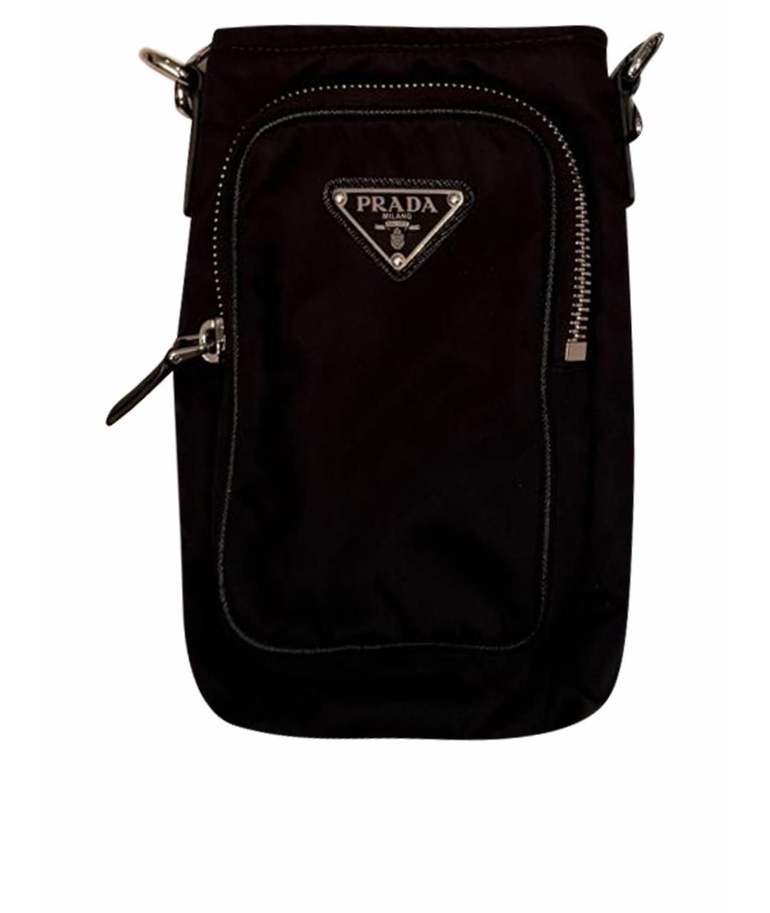 PRADA Черная синтетическая сумка на плечо, фото 1