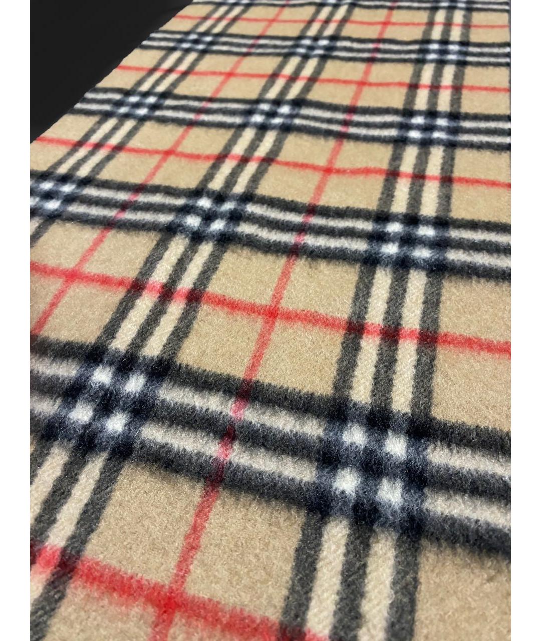BURBERRY Бежевый кашемировый шарф, фото 6