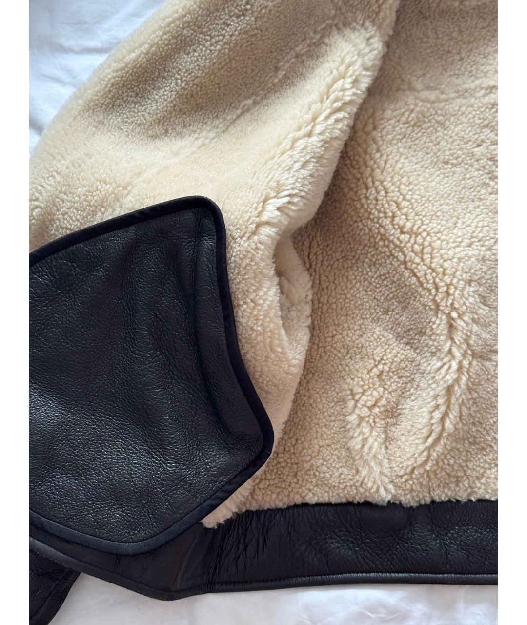 ACNE STUDIOS Коричневая кожаная дубленка, фото 4