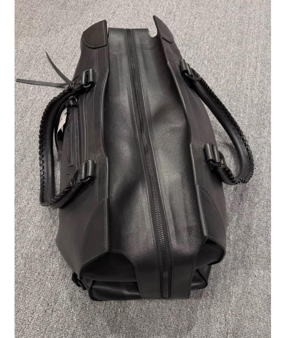 BALENCIAGA Черная кожаная сумка с короткими ручками, фото 5