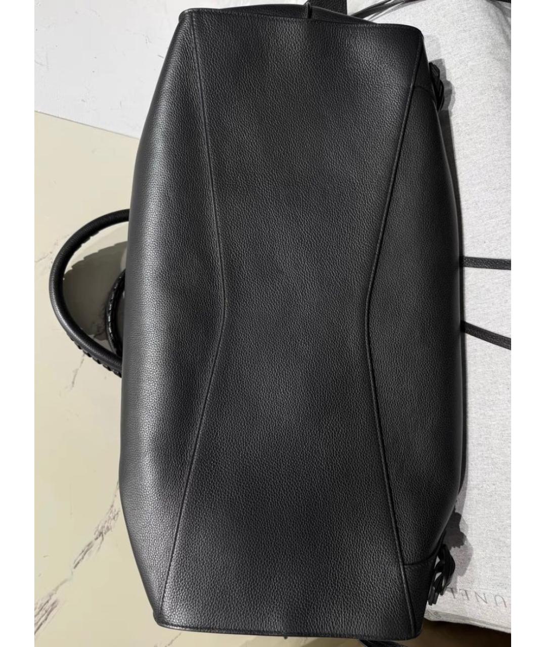 BALENCIAGA Черная кожаная сумка с короткими ручками, фото 8