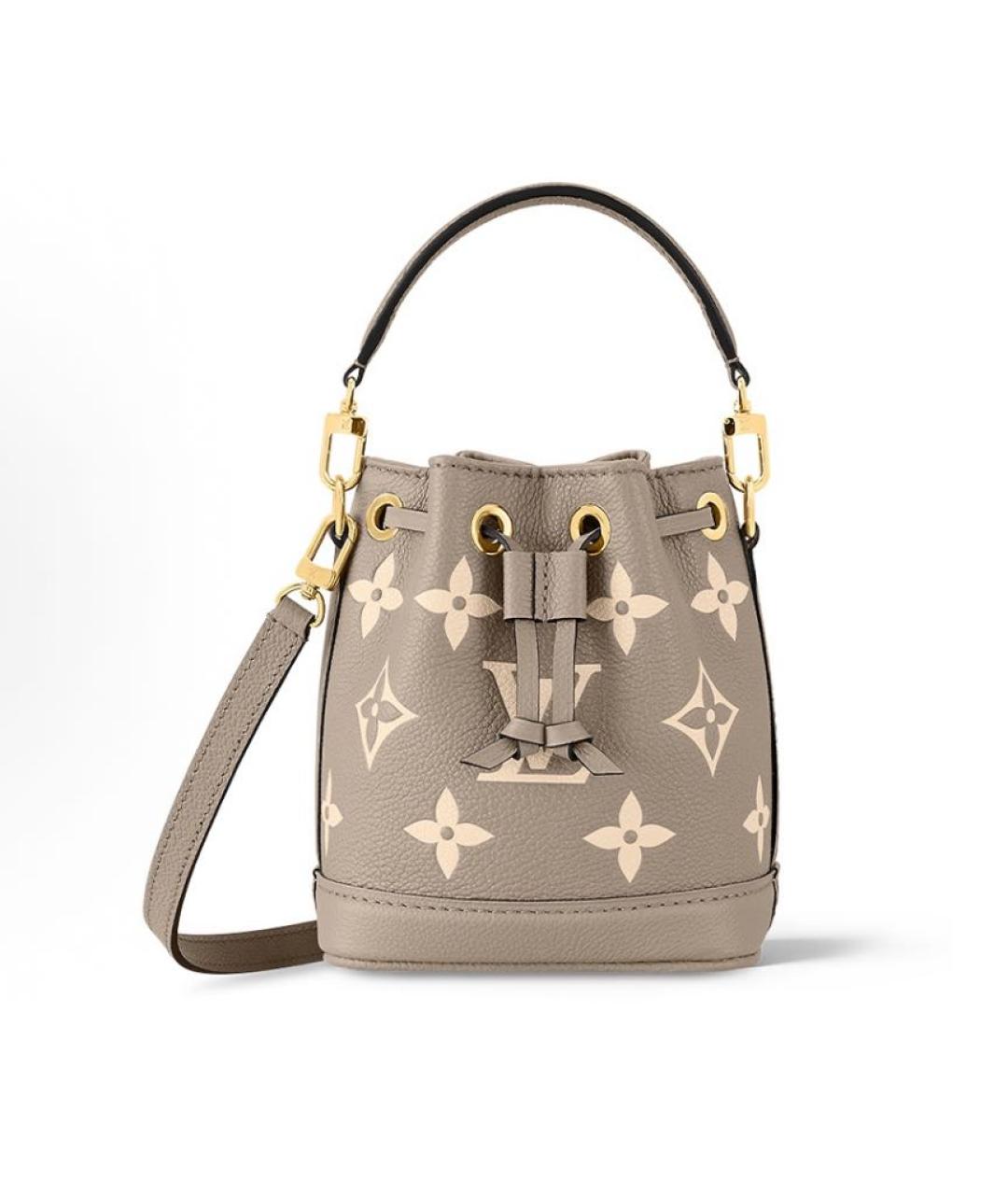 LOUIS VUITTON Бежевая кожаная сумка через плечо, фото 1