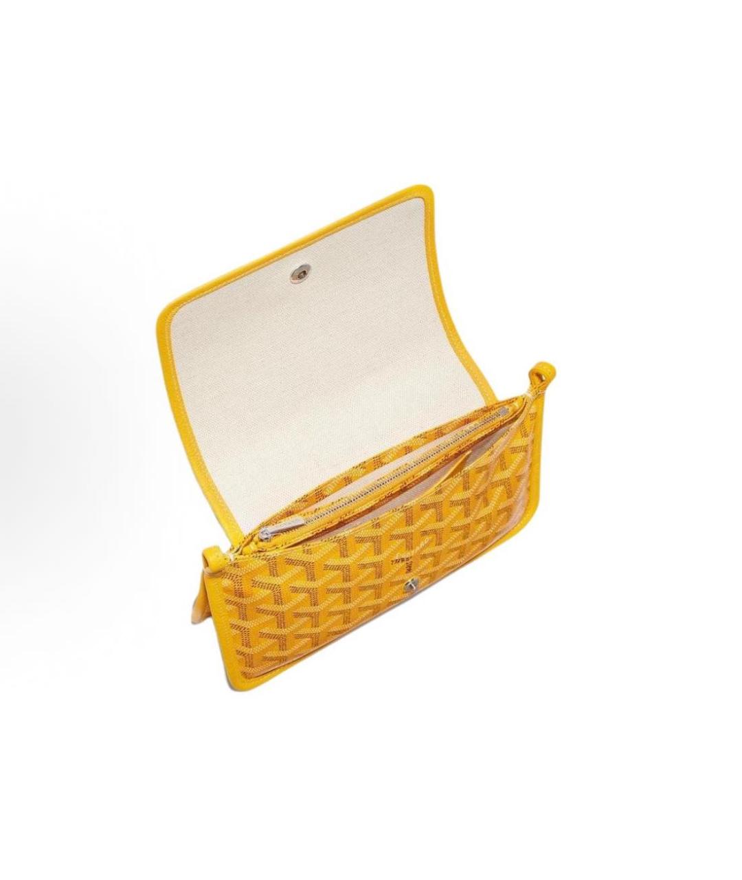 GOYARD Желтая сумка через плечо, фото 4