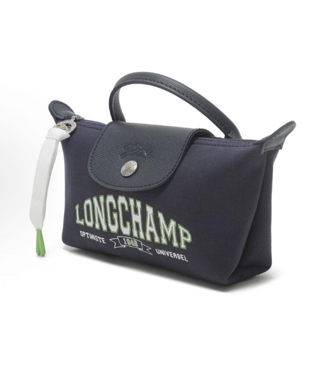 LONGCHAMP Темно-синяя сумка с короткими ручками, фото 2