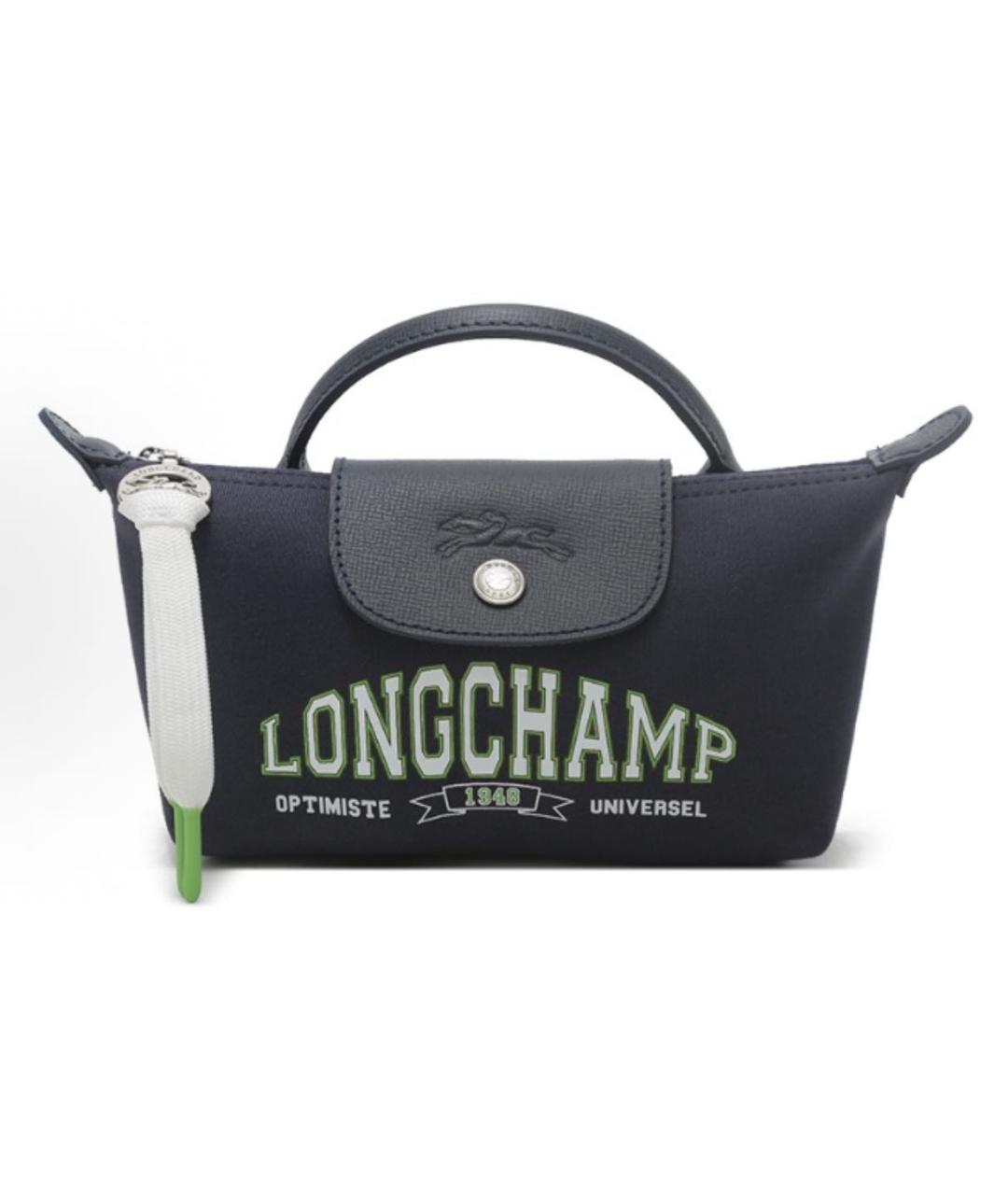 LONGCHAMP Темно-синяя сумка с короткими ручками, фото 1