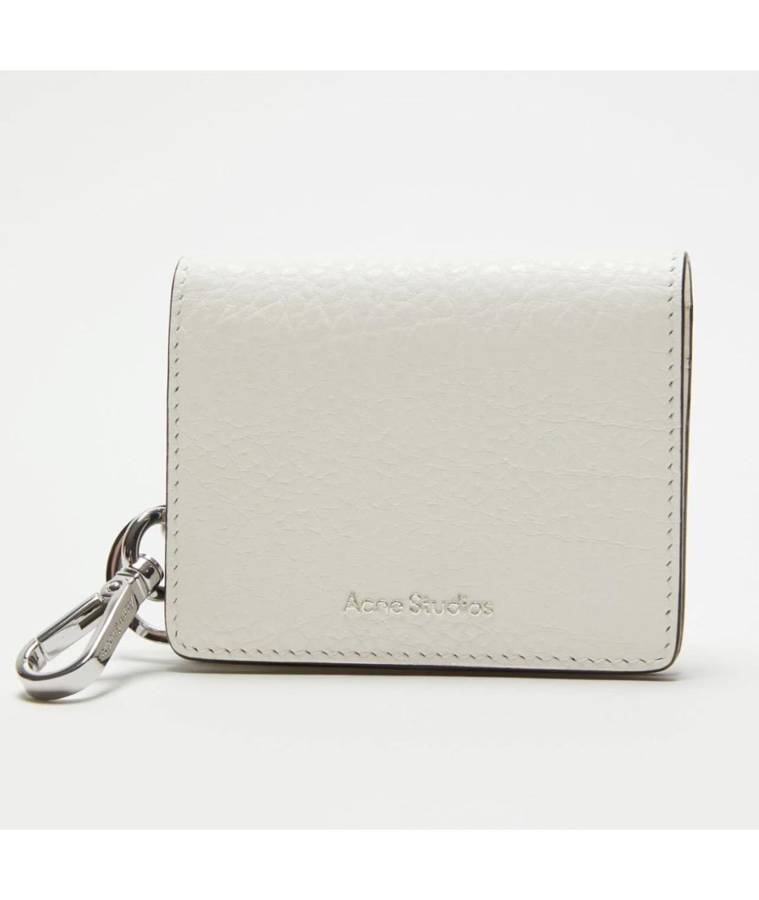 ACNE STUDIOS Белый кожаный кардхолдер, фото 5