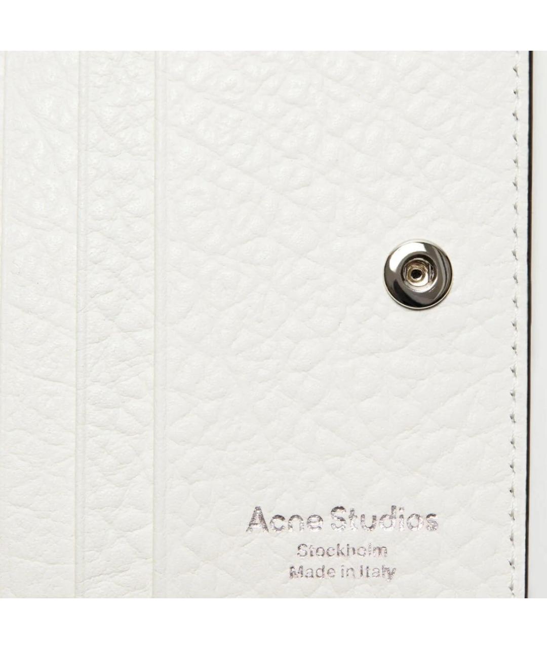 ACNE STUDIOS Белый кожаный кардхолдер, фото 3