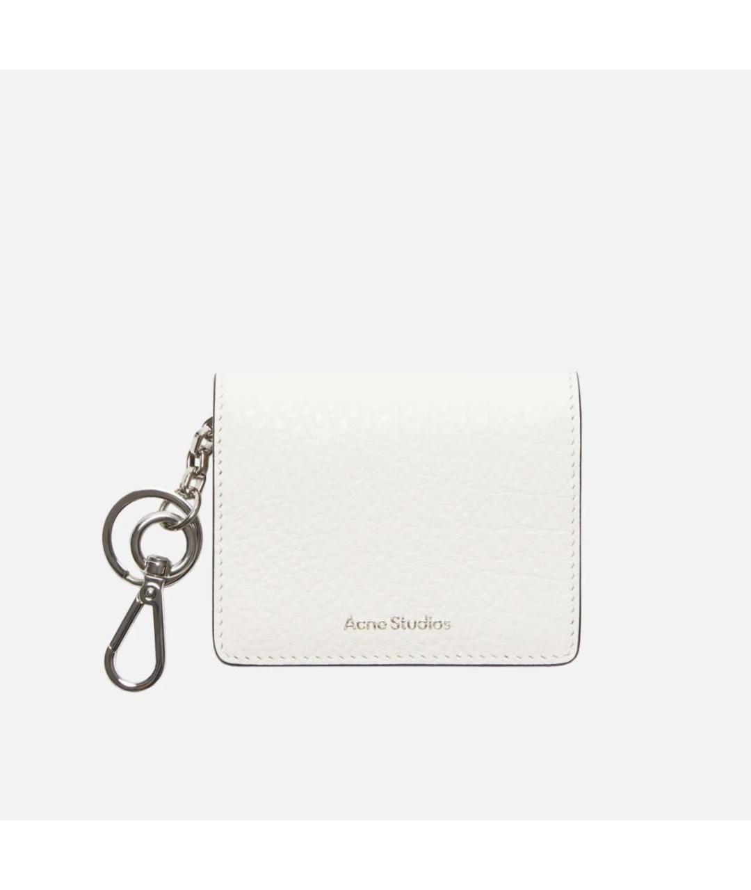 ACNE STUDIOS Белый кожаный кардхолдер, фото 6