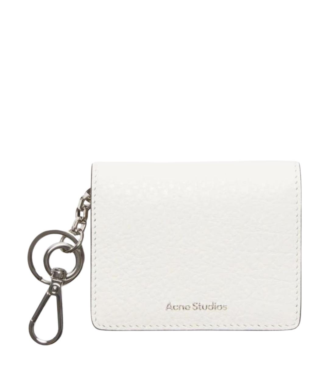 ACNE STUDIOS Белый кожаный кардхолдер, фото 1