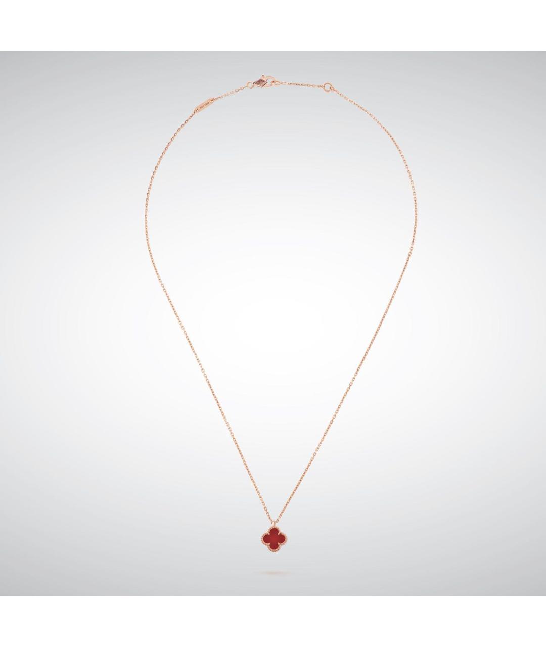 VAN CLEEF & ARPELS Бордовая подвеска из розового золота, фото 2