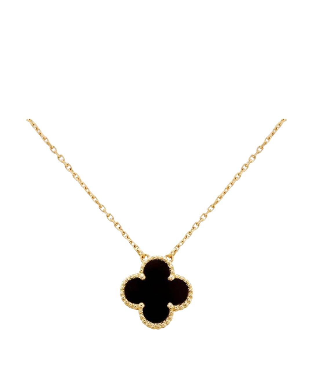 VAN CLEEF & ARPELS Черная подвеска из желтого золота, фото 1