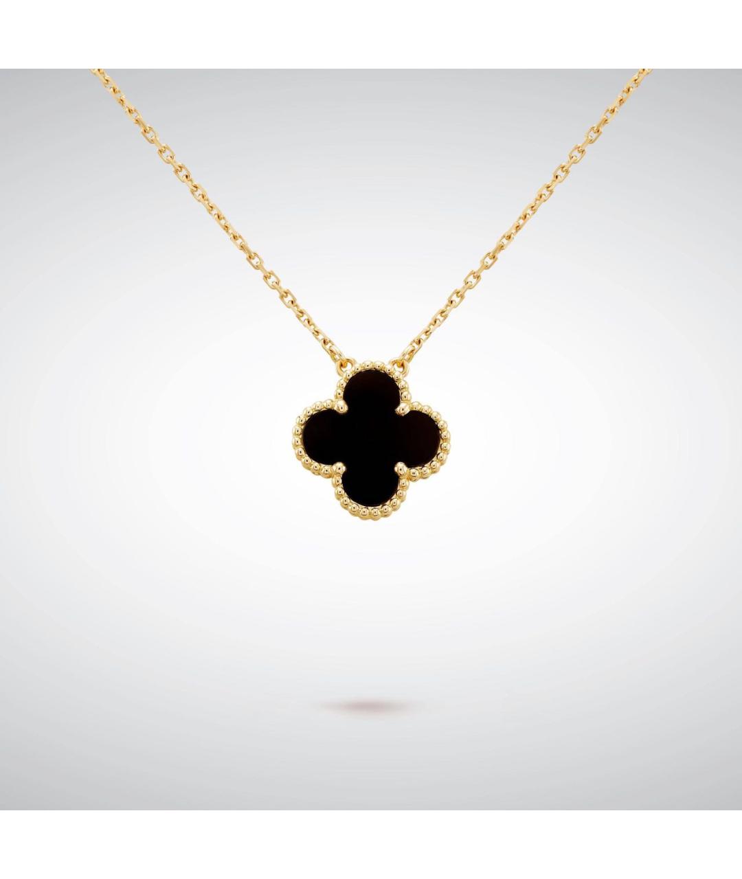 VAN CLEEF & ARPELS Черная подвеска из желтого золота, фото 3