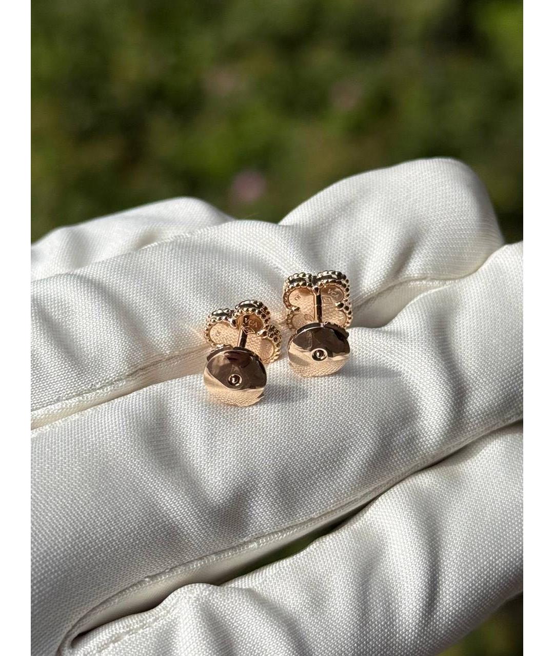 VAN CLEEF & ARPELS Бордовые серьги из розового золота, фото 3