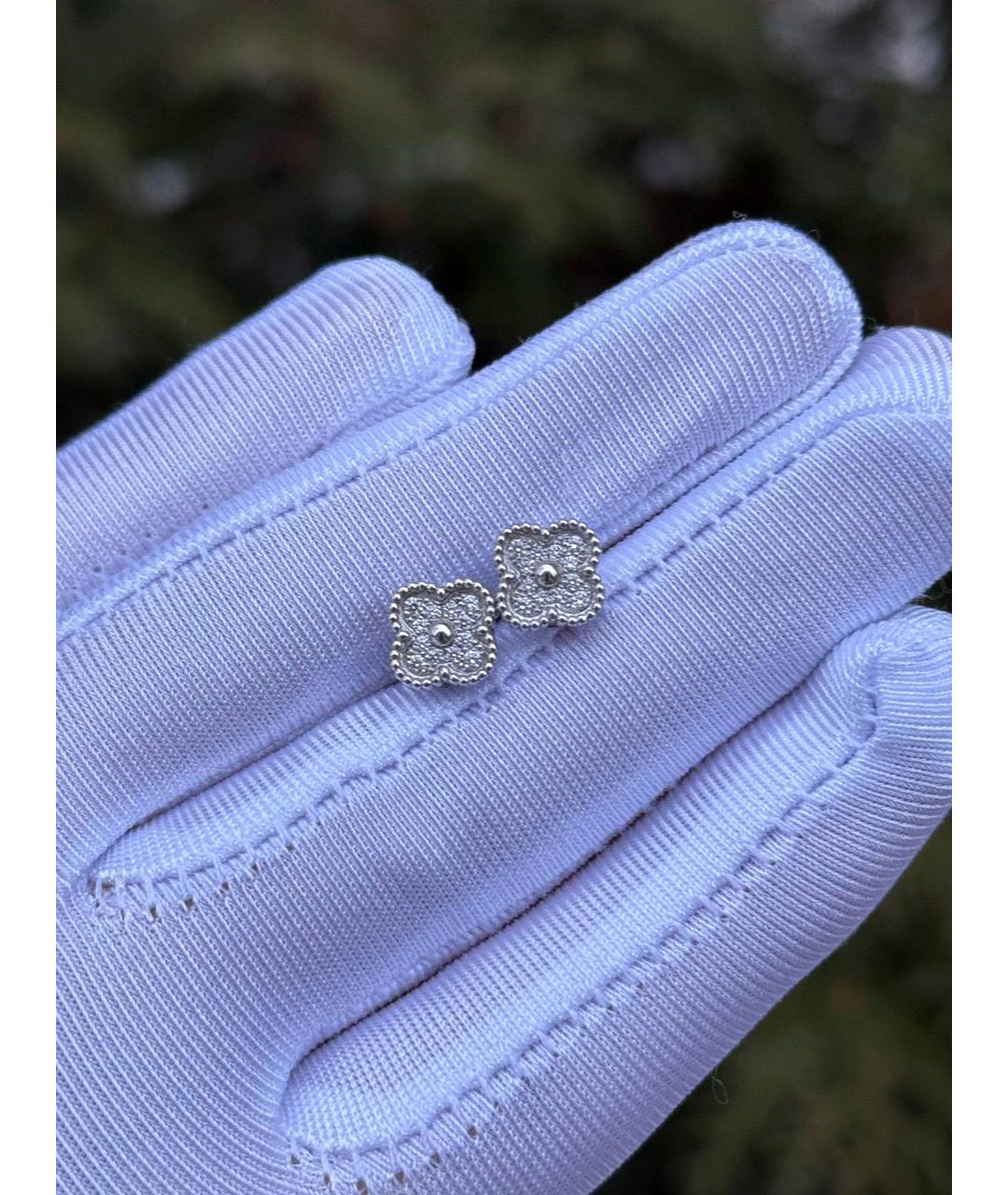 VAN CLEEF & ARPELS Серебряные серьги из белого золота, фото 2