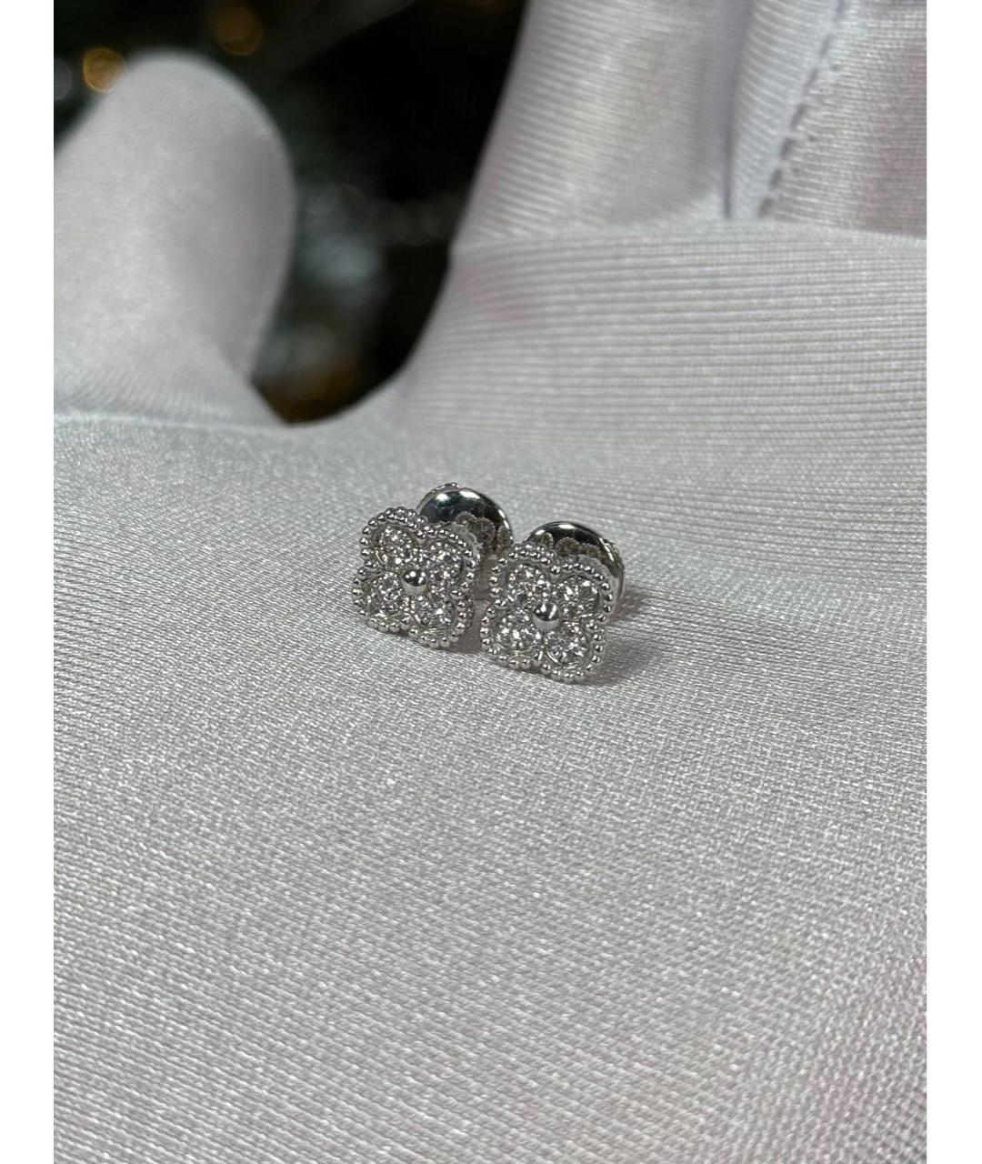 VAN CLEEF & ARPELS Серебряные серьги из белого золота, фото 5