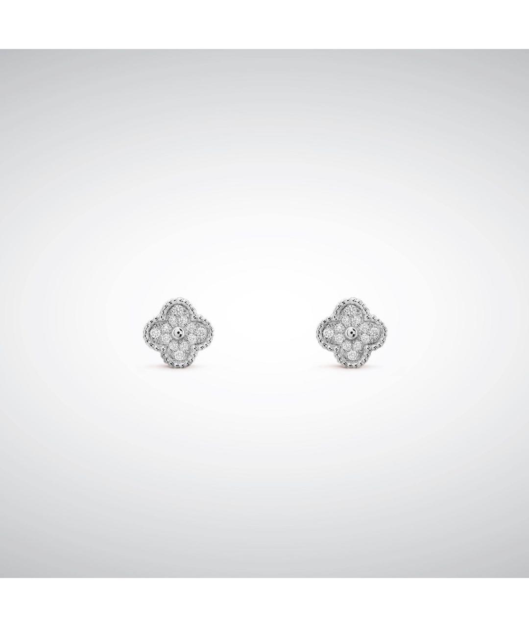 VAN CLEEF & ARPELS Серебряные серьги из белого золота, фото 7