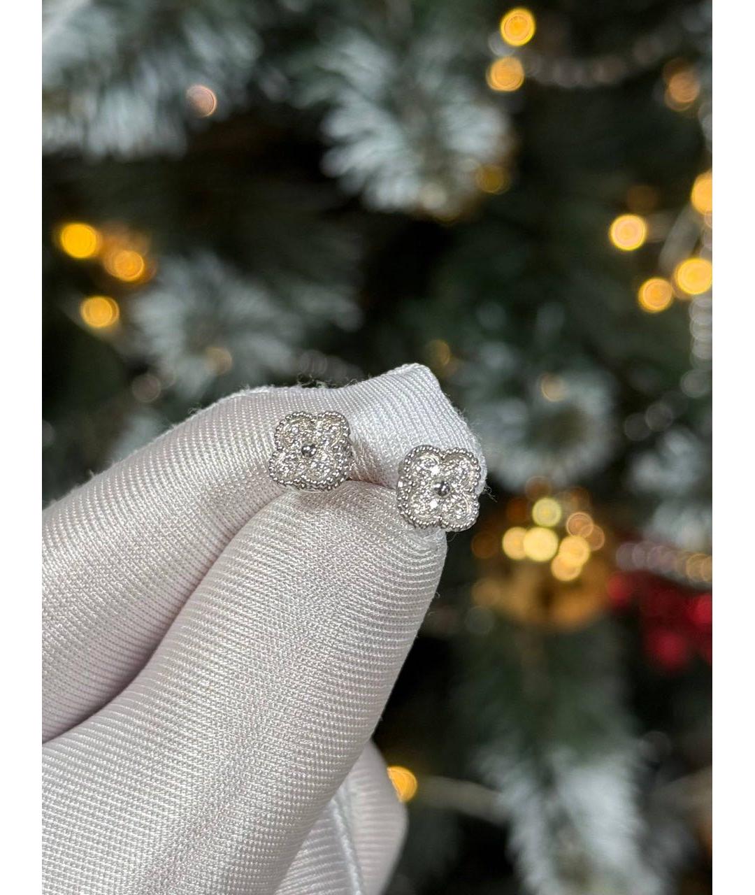 VAN CLEEF & ARPELS Серебряные серьги из белого золота, фото 4