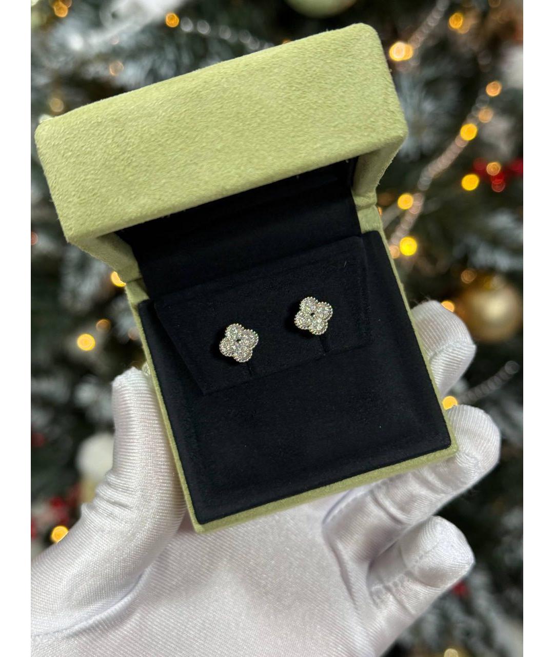 VAN CLEEF & ARPELS Серебряные серьги из белого золота, фото 3