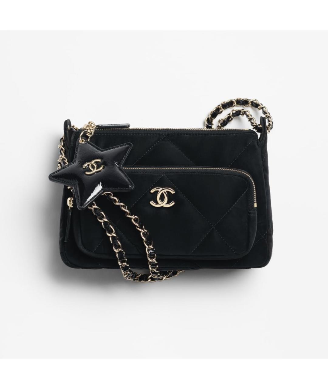 CHANEL Черная сумка через плечо, фото 4