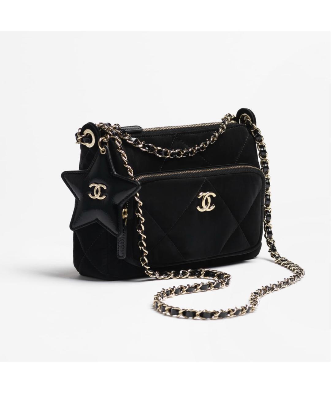 CHANEL Черная сумка через плечо, фото 2