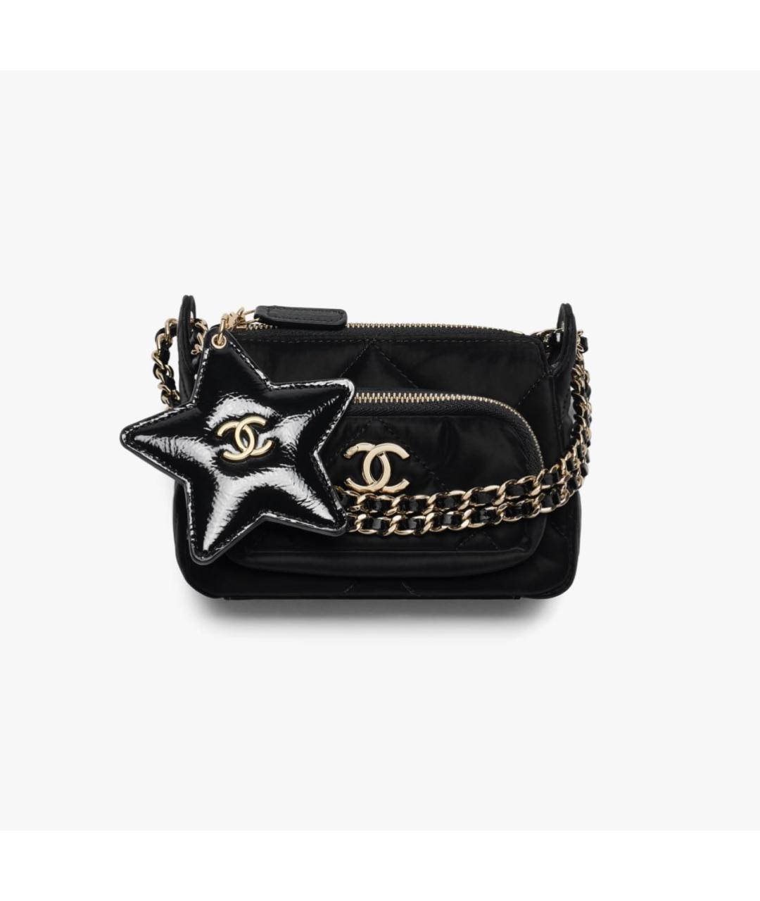 CHANEL Черная сумка через плечо, фото 3