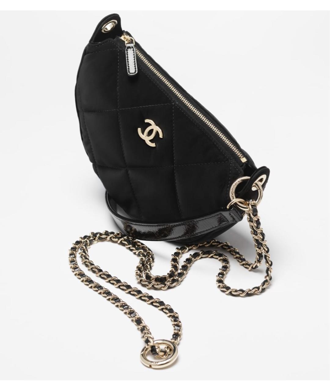CHANEL Черная деним сумка через плечо, фото 3