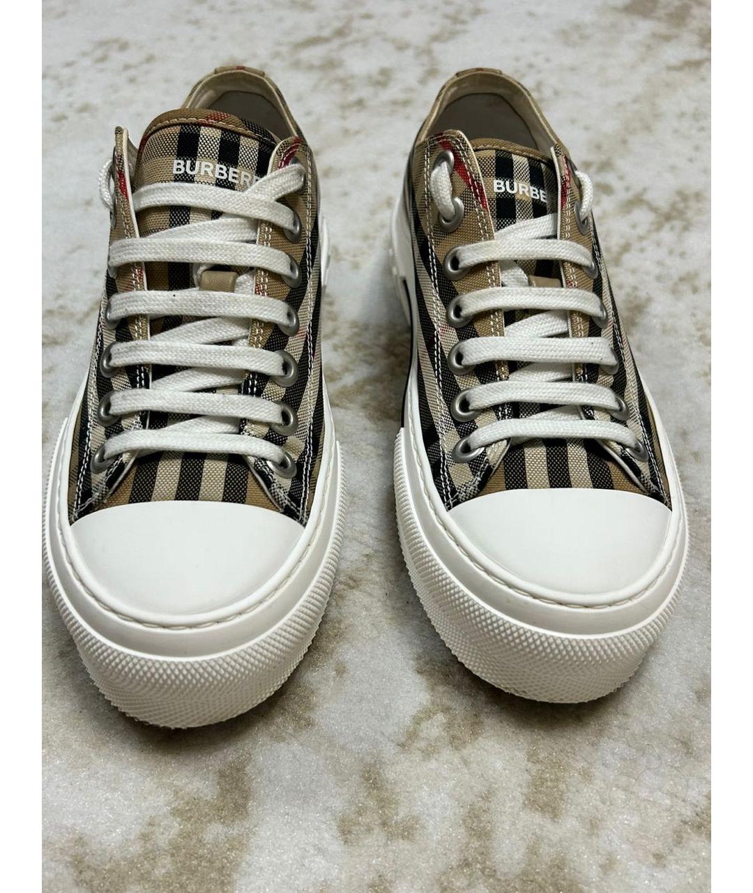 BURBERRY Коричневые кеды, фото 2
