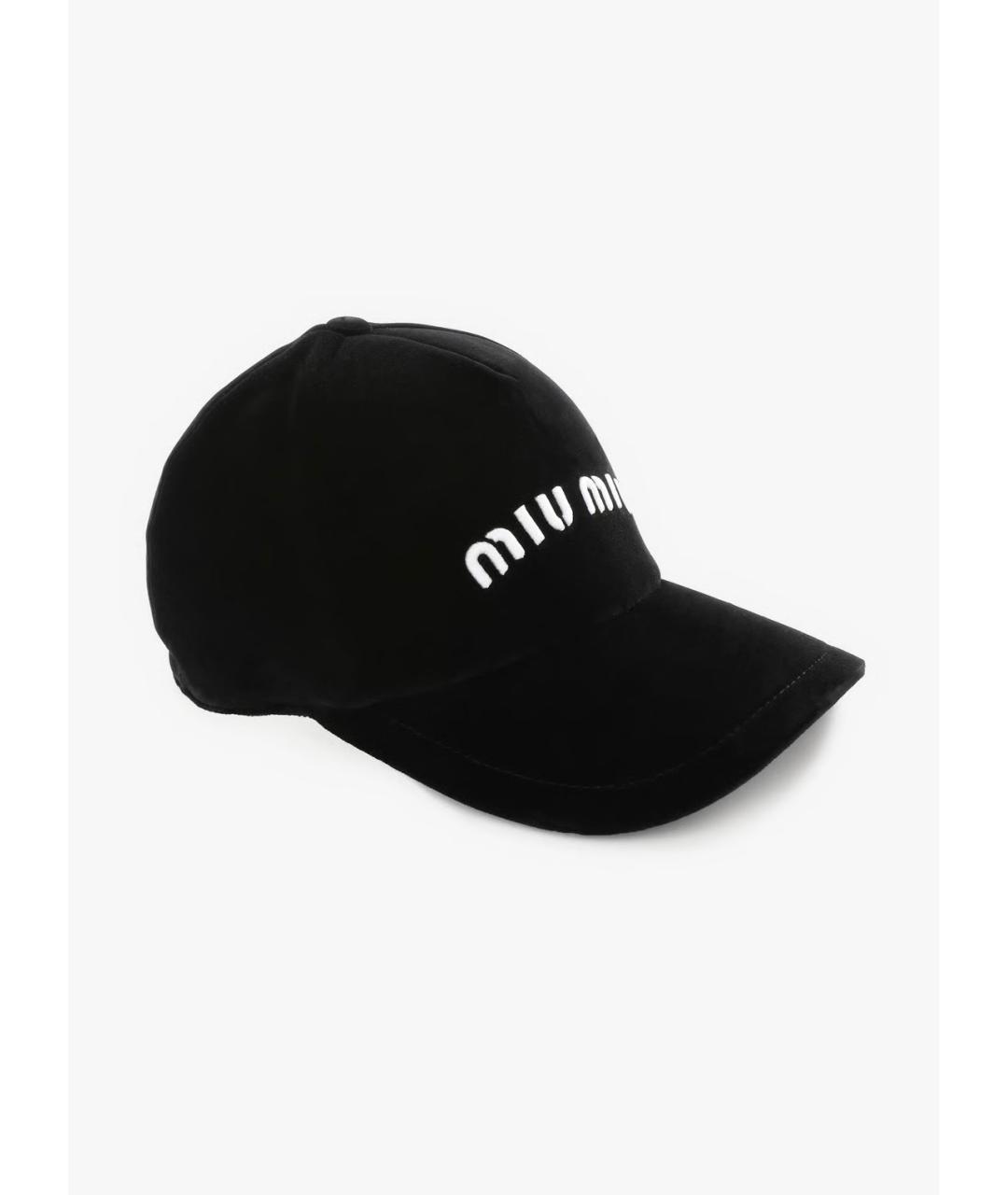 MIU MIU Черная кепка, фото 2