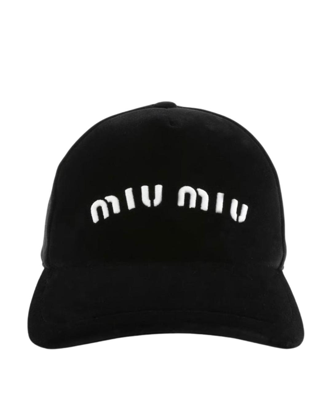 MIU MIU Черная кепка, фото 1