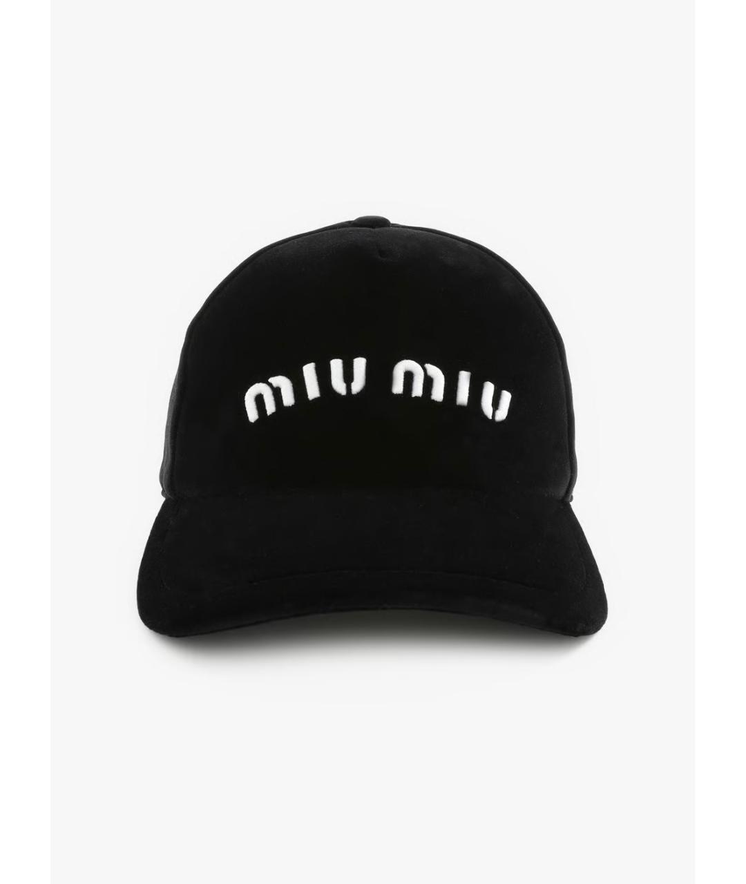 MIU MIU Черная кепка, фото 3
