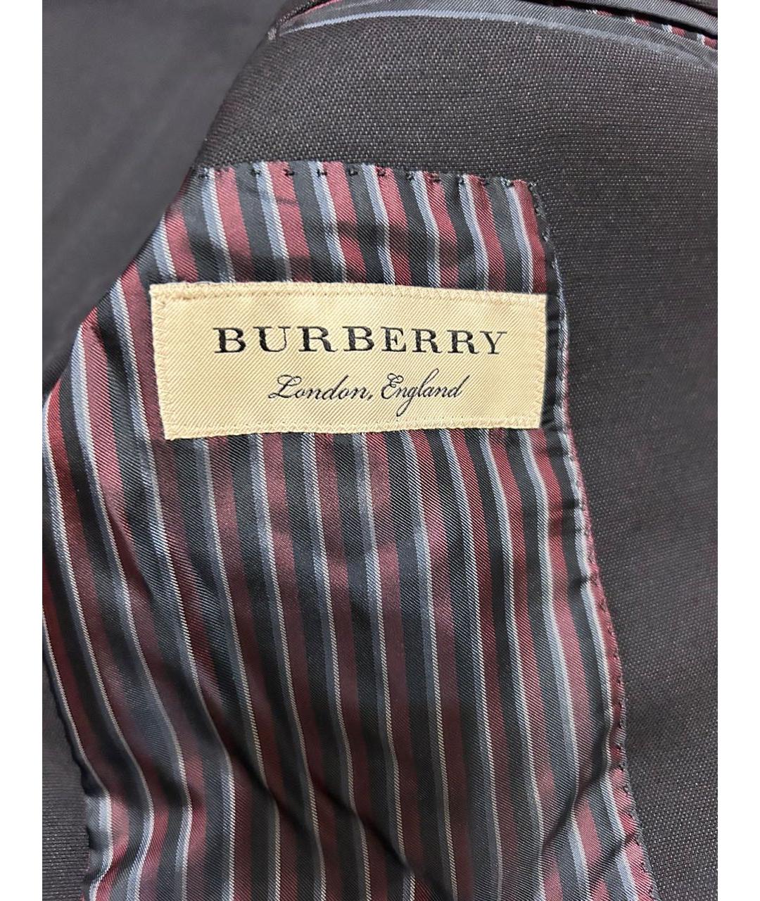 BURBERRY Черный шерстяной жакет/пиджак, фото 5