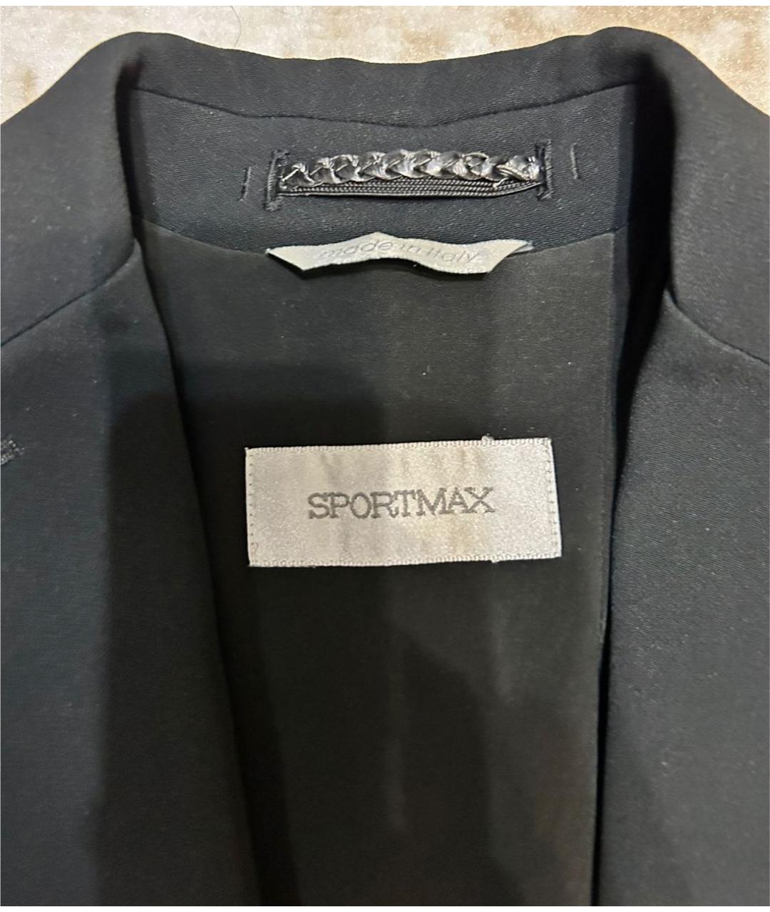 SPORTMAX Черный жакет/пиджак, фото 3