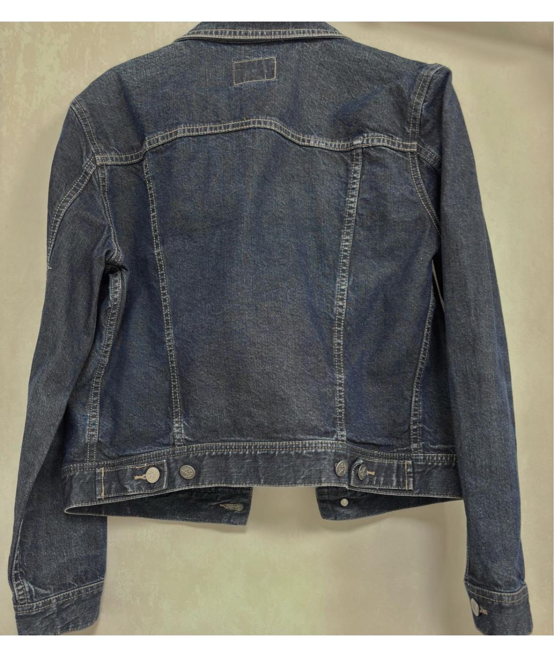 CALVIN KLEIN JEANS Темно-синяя деним куртка, фото 2