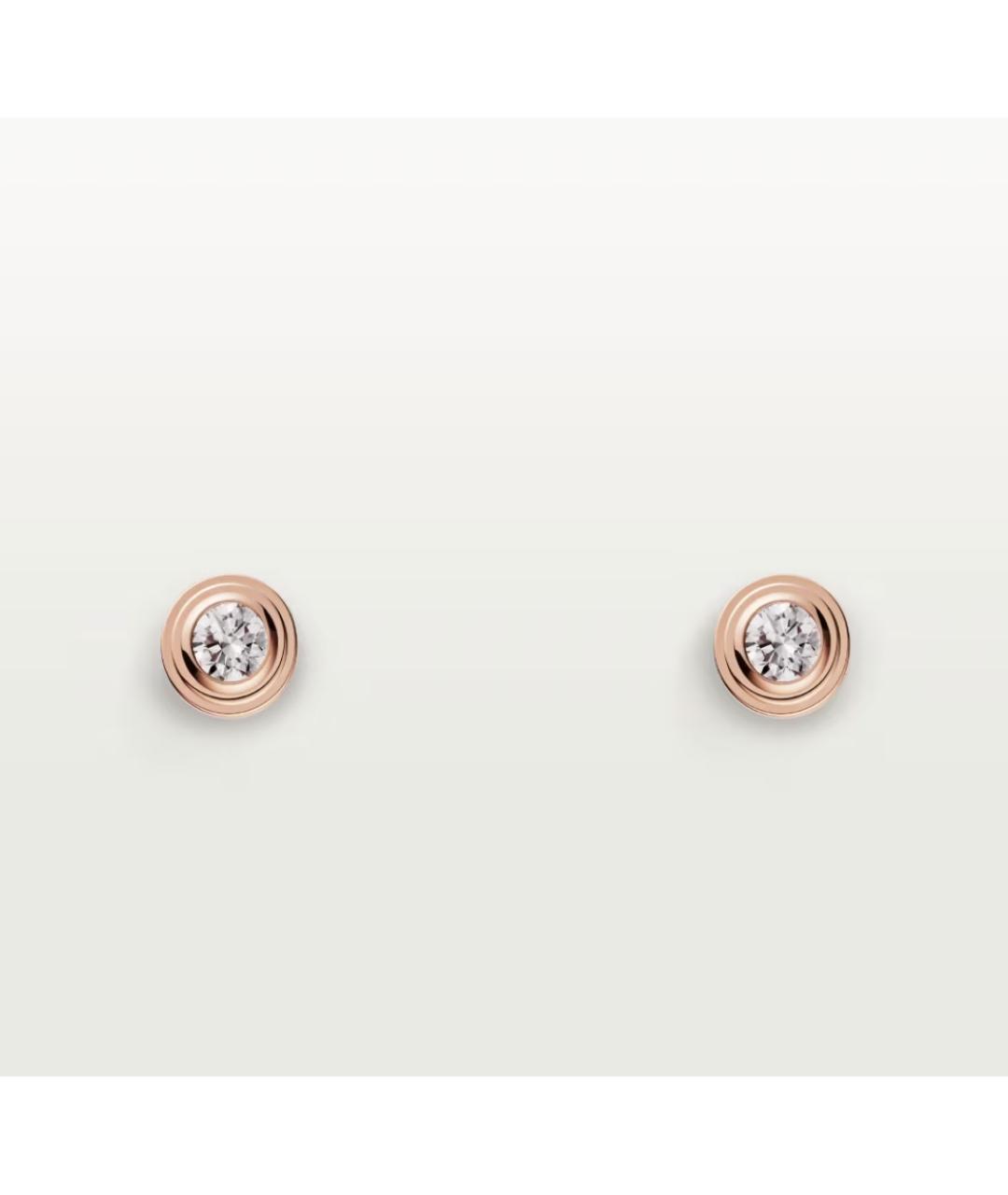 CARTIER Золотые серьги из розового золота, фото 5