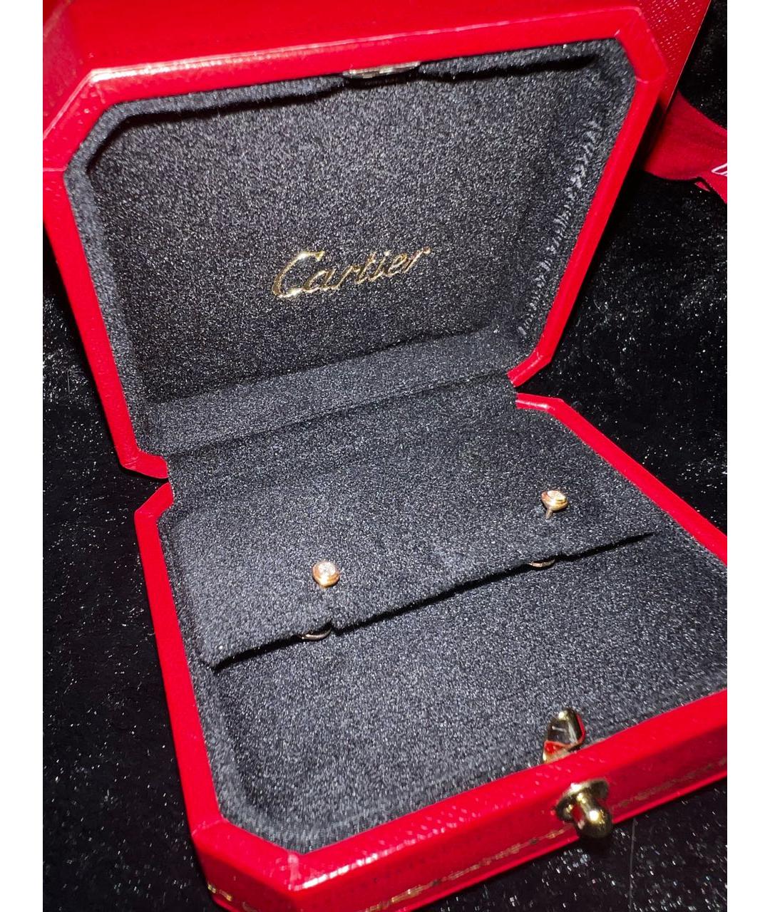 CARTIER Золотые серьги из розового золота, фото 2