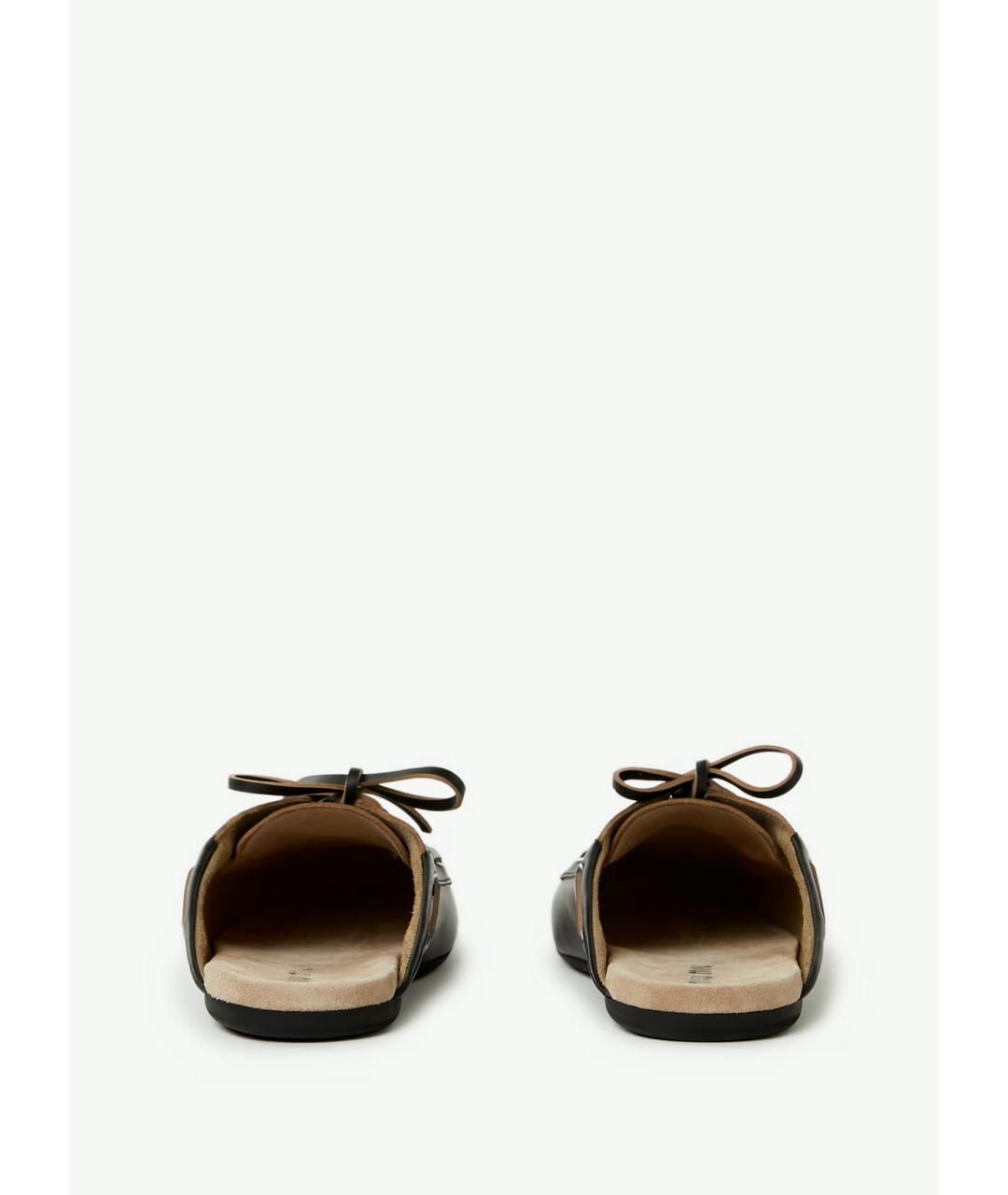 MIU MIU Черные кожаные мюли, фото 3