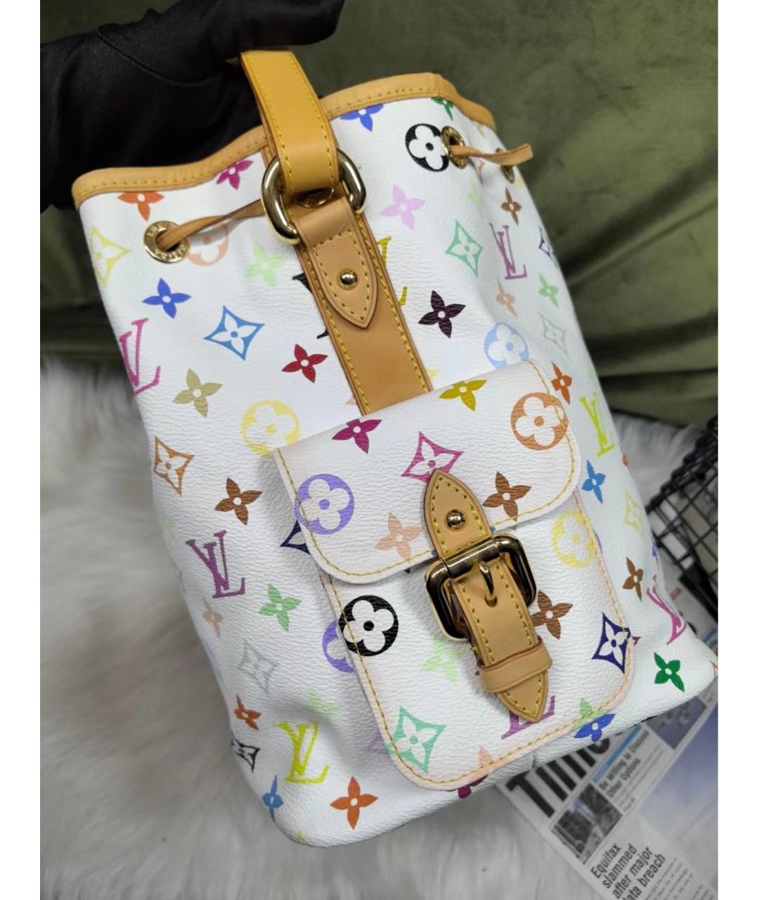 LOUIS VUITTON Белая сумка с короткими ручками, фото 6
