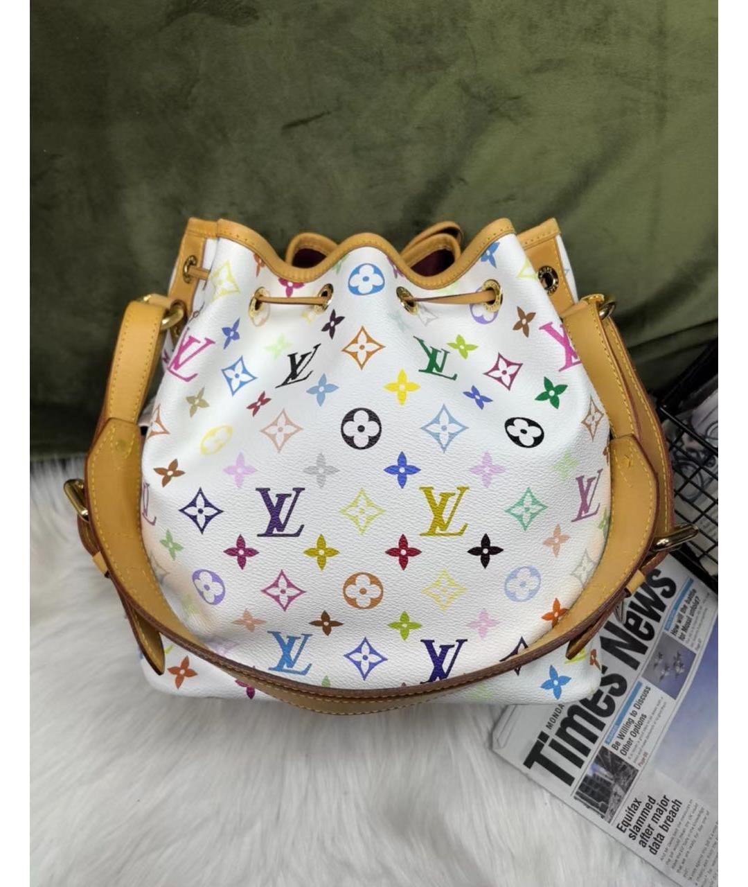 LOUIS VUITTON Белая сумка с короткими ручками, фото 3