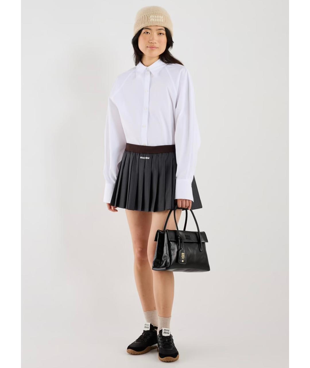 MIU MIU Бежевая шапка, фото 2