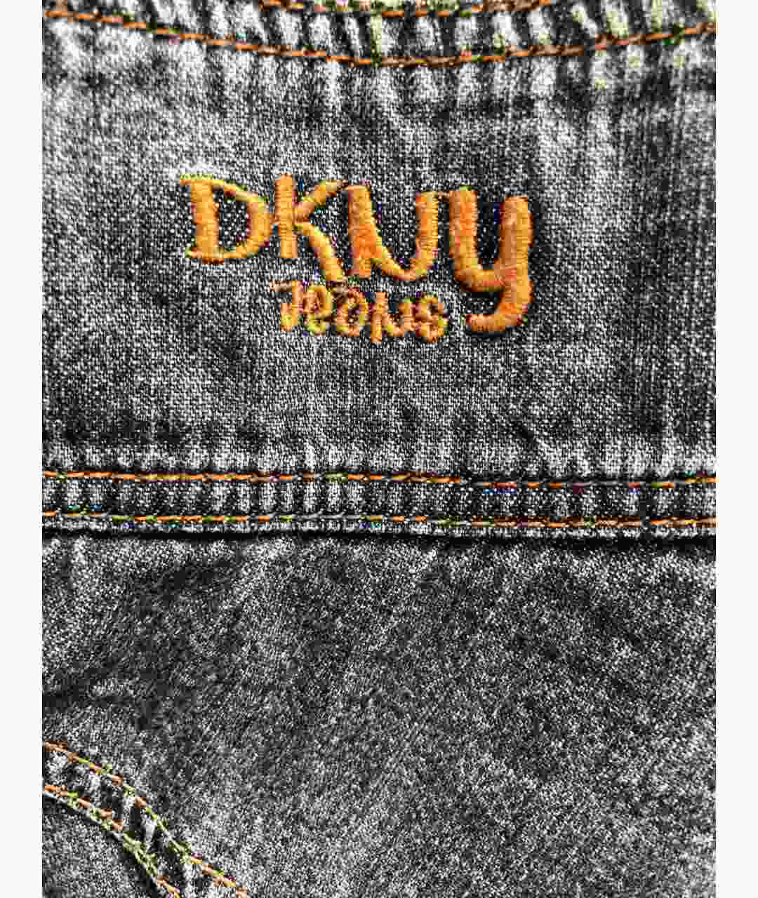 DKNY Голубая деним юбка мини, фото 4