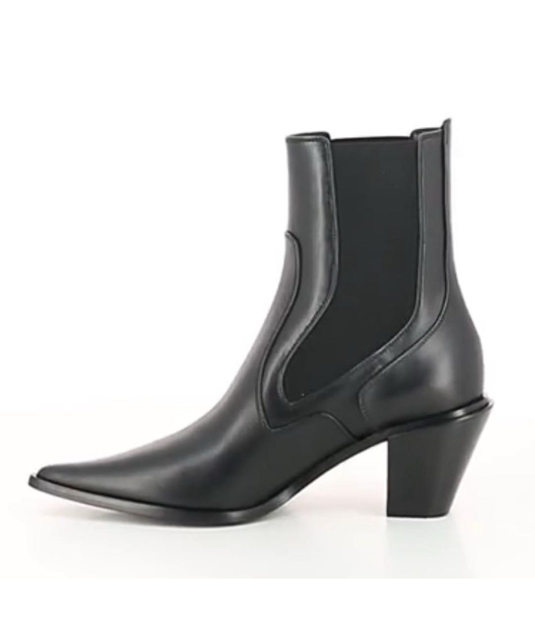 CASADEI Черные кожаные ботильоны, фото 6