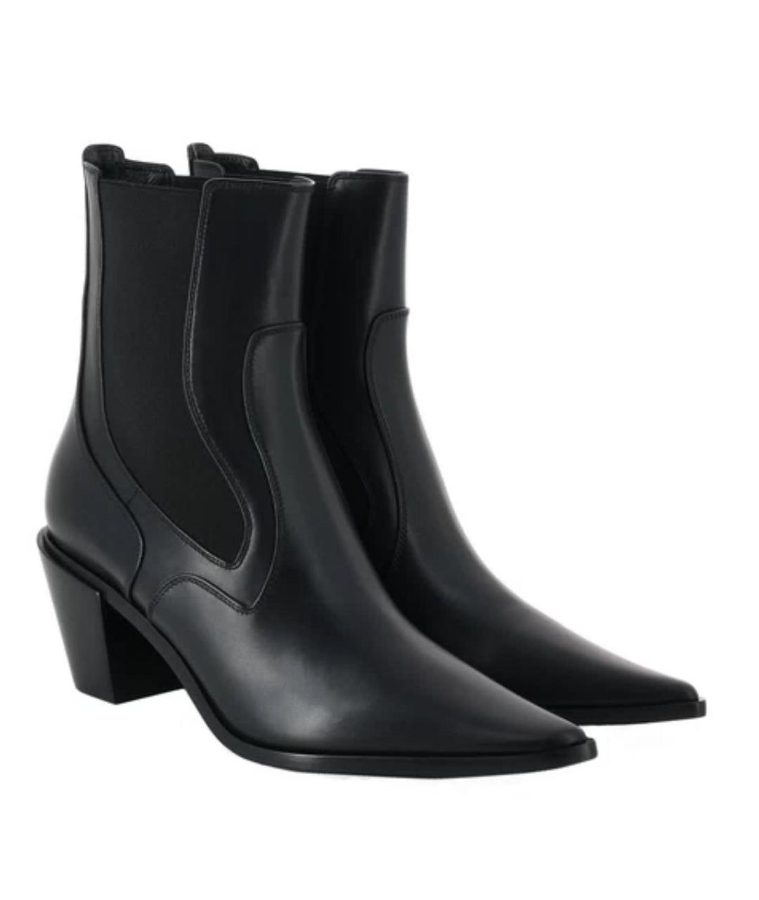CASADEI Черные кожаные ботильоны, фото 2